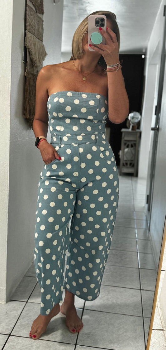 Irina Dots Barrel Jumpsuit
