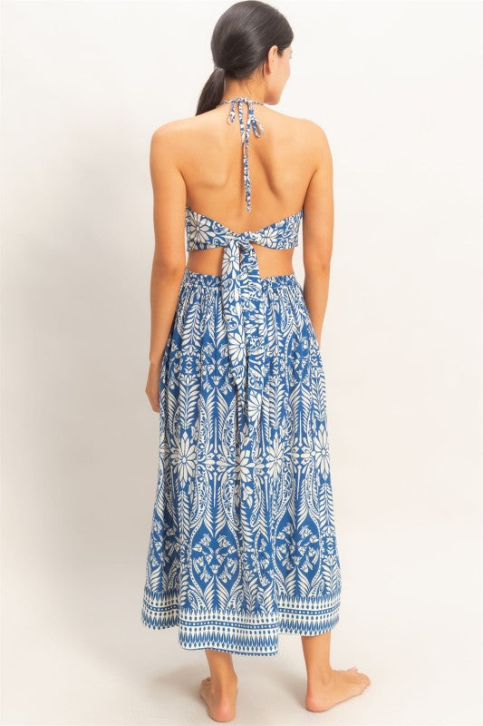 La Perla Tropical Halter & Skirt Set