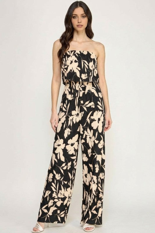 Wendi Floral Off Shoulder Jumpsuit