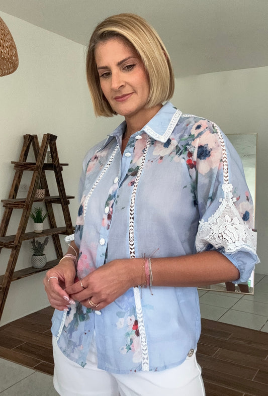 Fanny Lace Trim Shirt