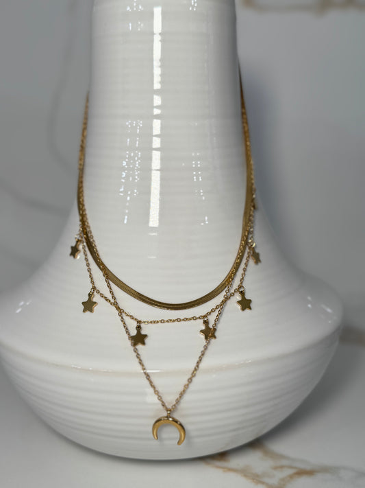 "Be My Stars & Moon" Layers Necklace