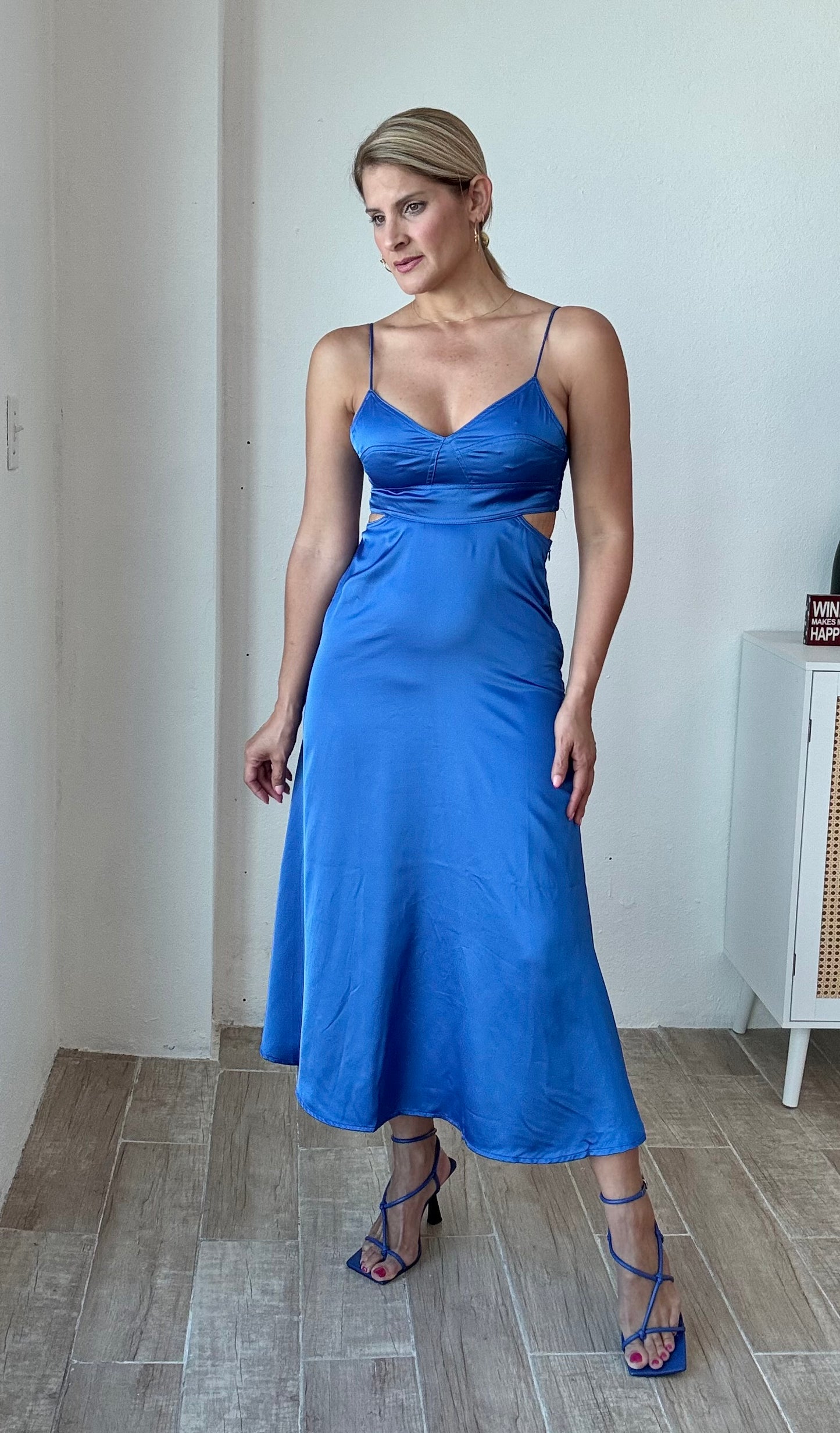 Gorgeous Blue Cutout Dress