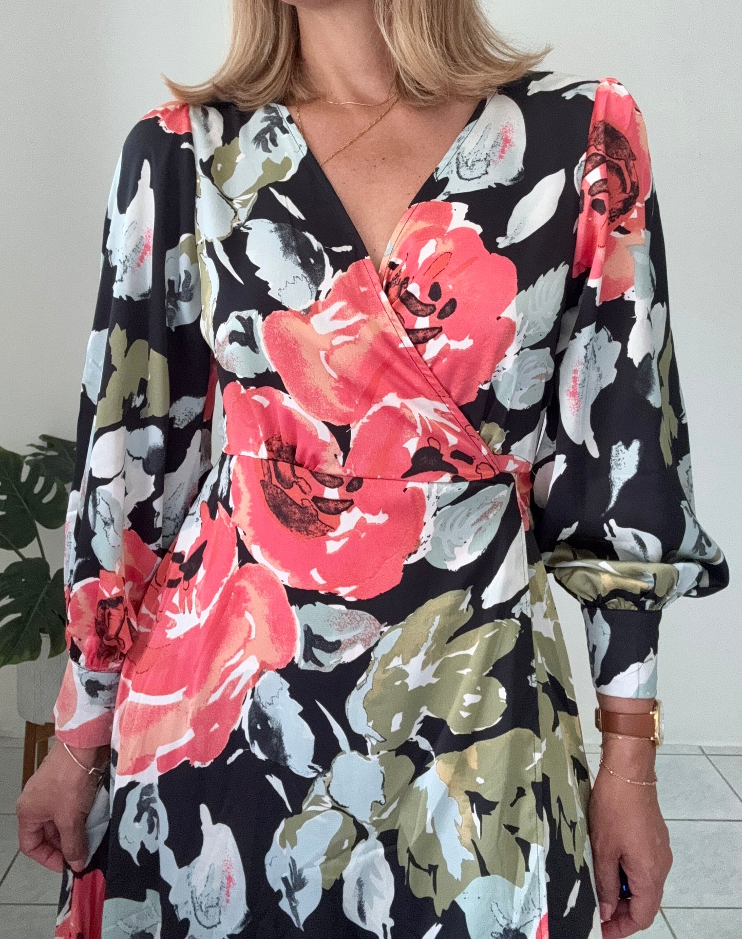 Dinorah Wrap Maxi Dress