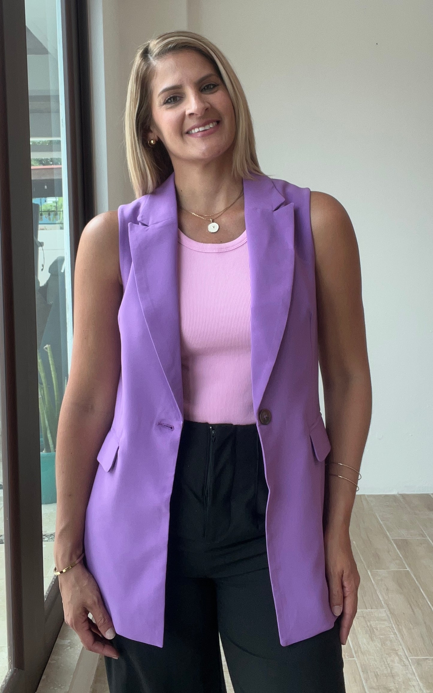 Violeta Sleeveless Vest Blazer