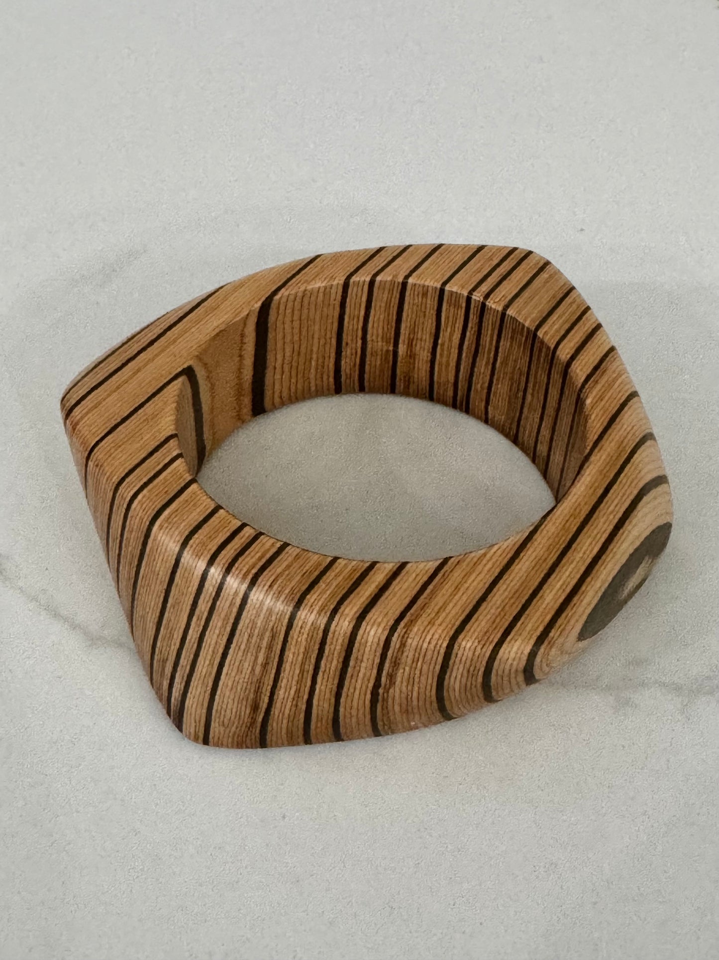 Geometric Patchwork Bangle