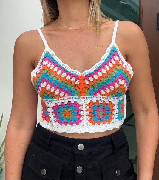 She Babe Crochet Crop Top