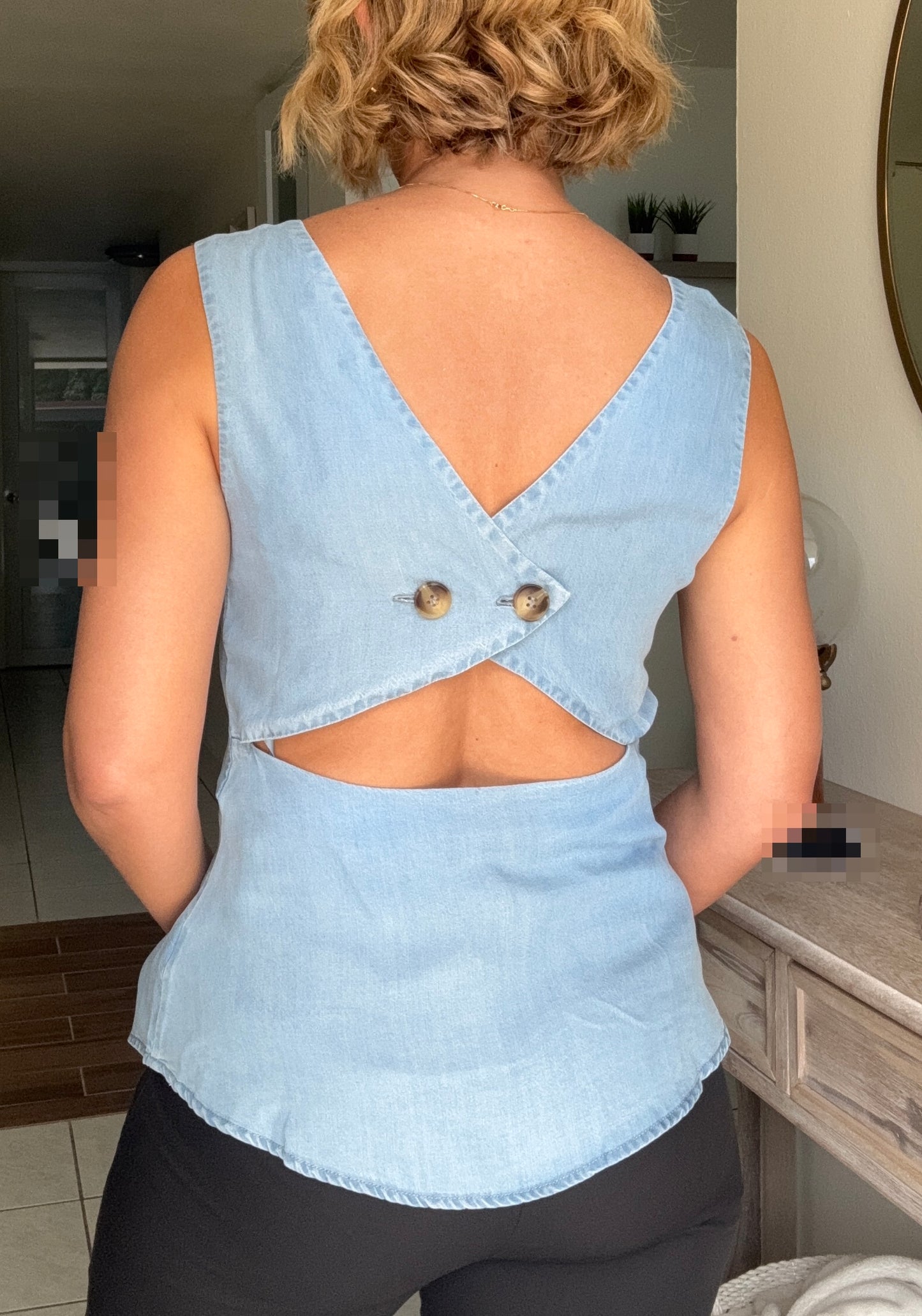 Zuanya Tank Cut-Out Vest Top