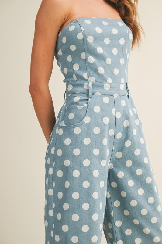 Irina Dots Barrel Jumpsuit