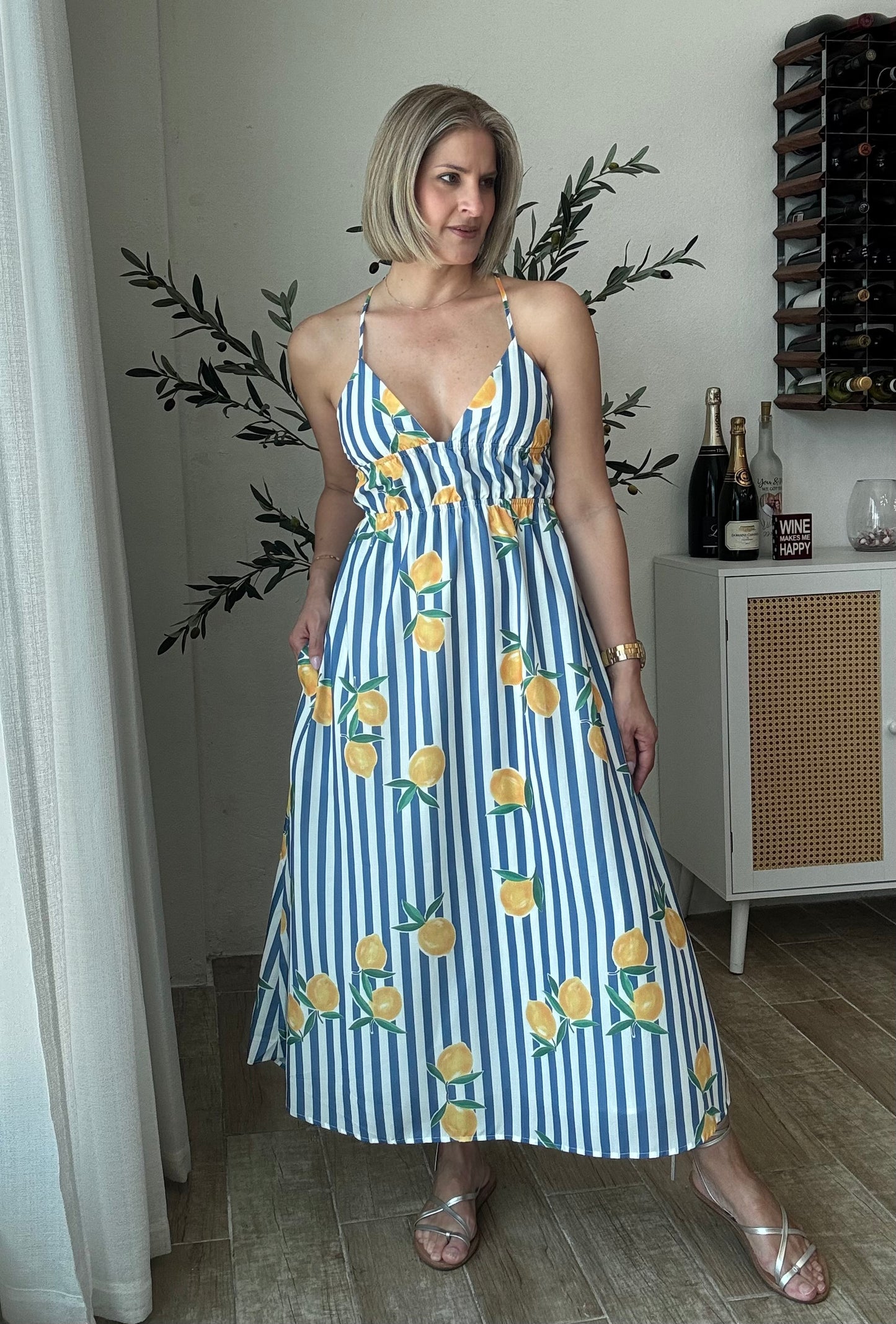 Summer @ Amalfi Coast Midi Dress