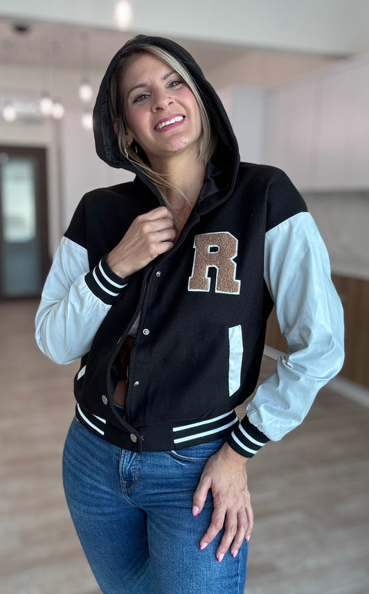 R Letter Varsity Jacket