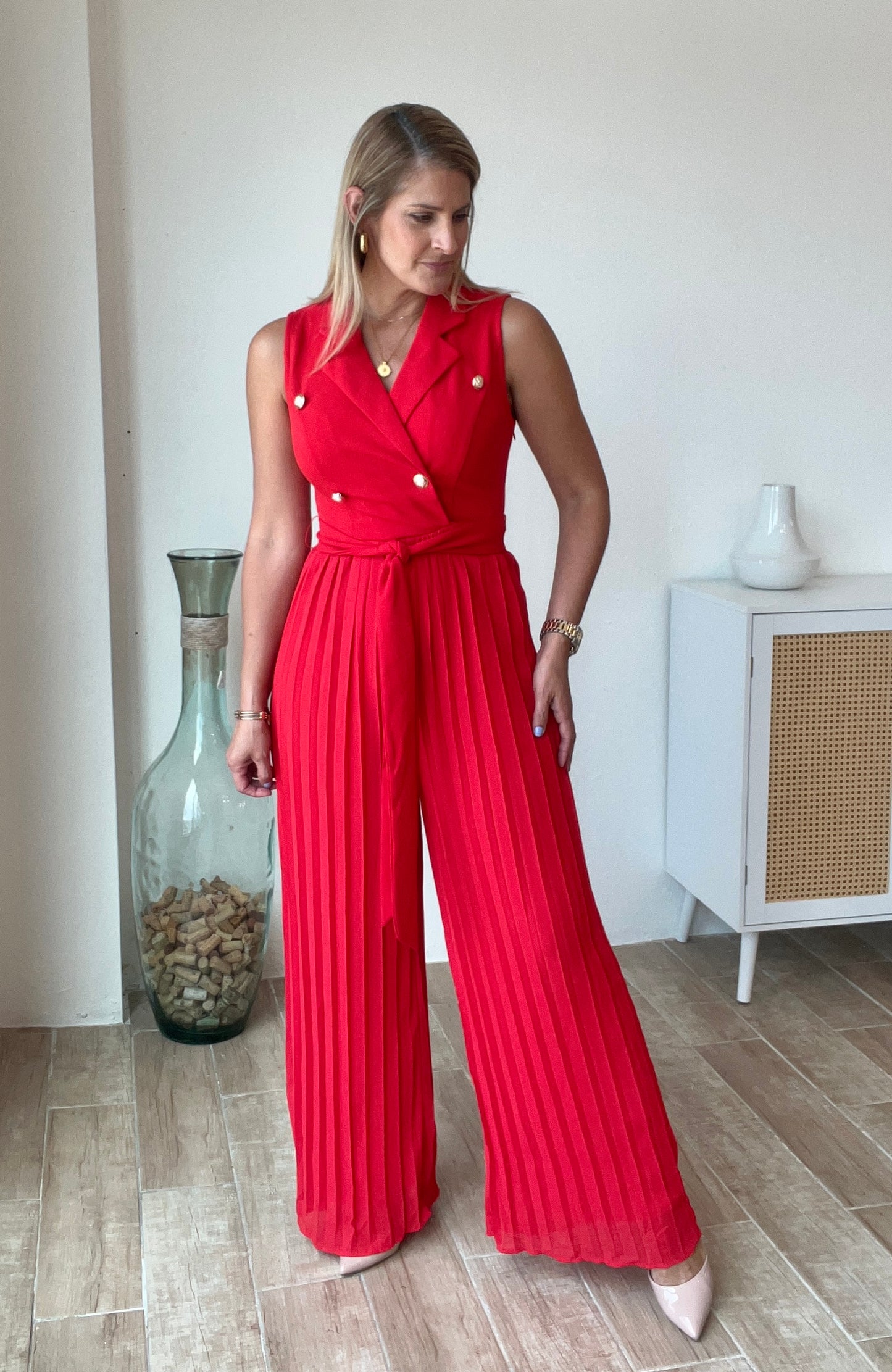 Ruby Love Pleated Jumpsuit