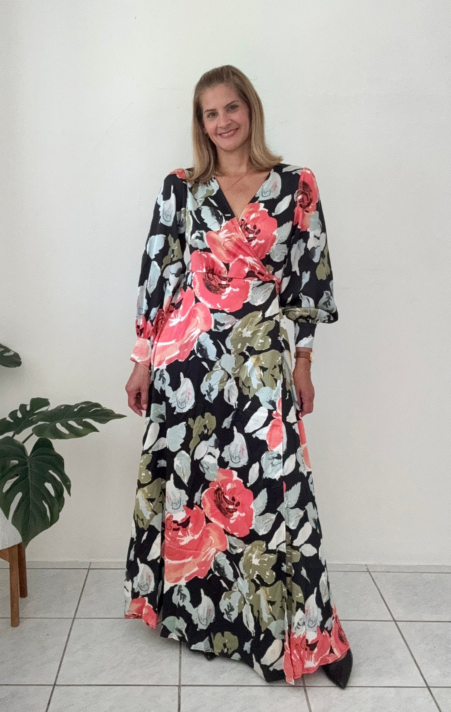 Dinorah Wrap Maxi Dress