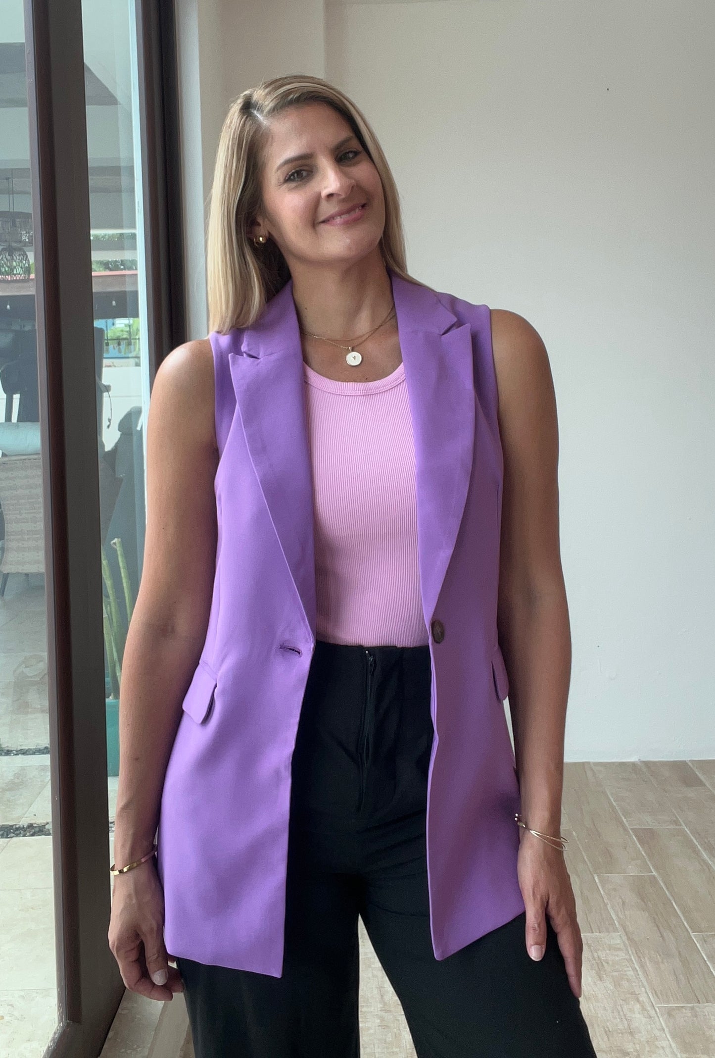 Violeta Sleeveless Vest Blazer