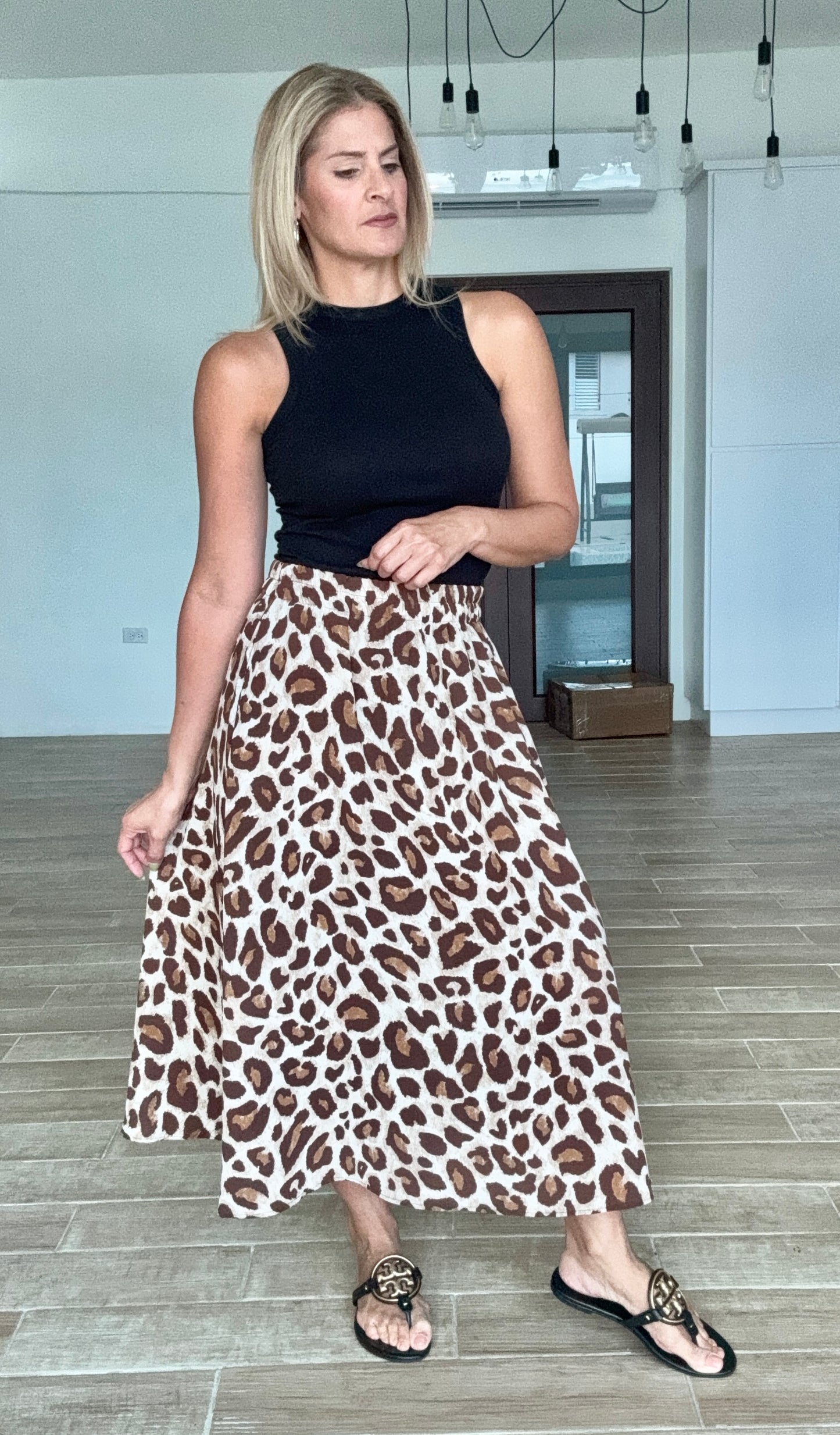 Linda Leo Print Skirt