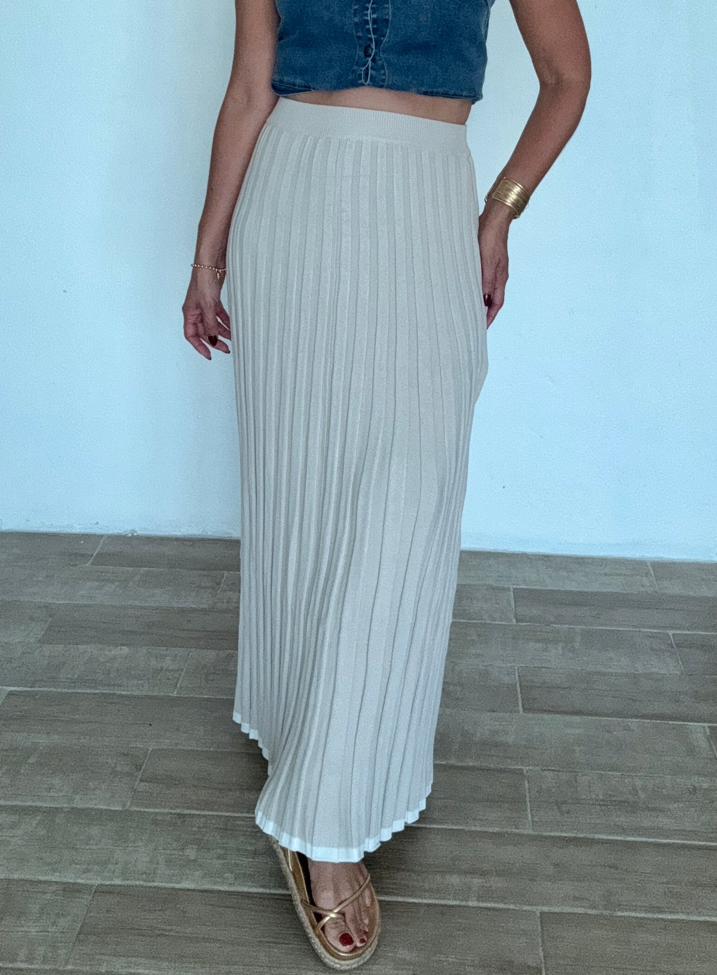 Astrid Ribbed Maxi Skirt