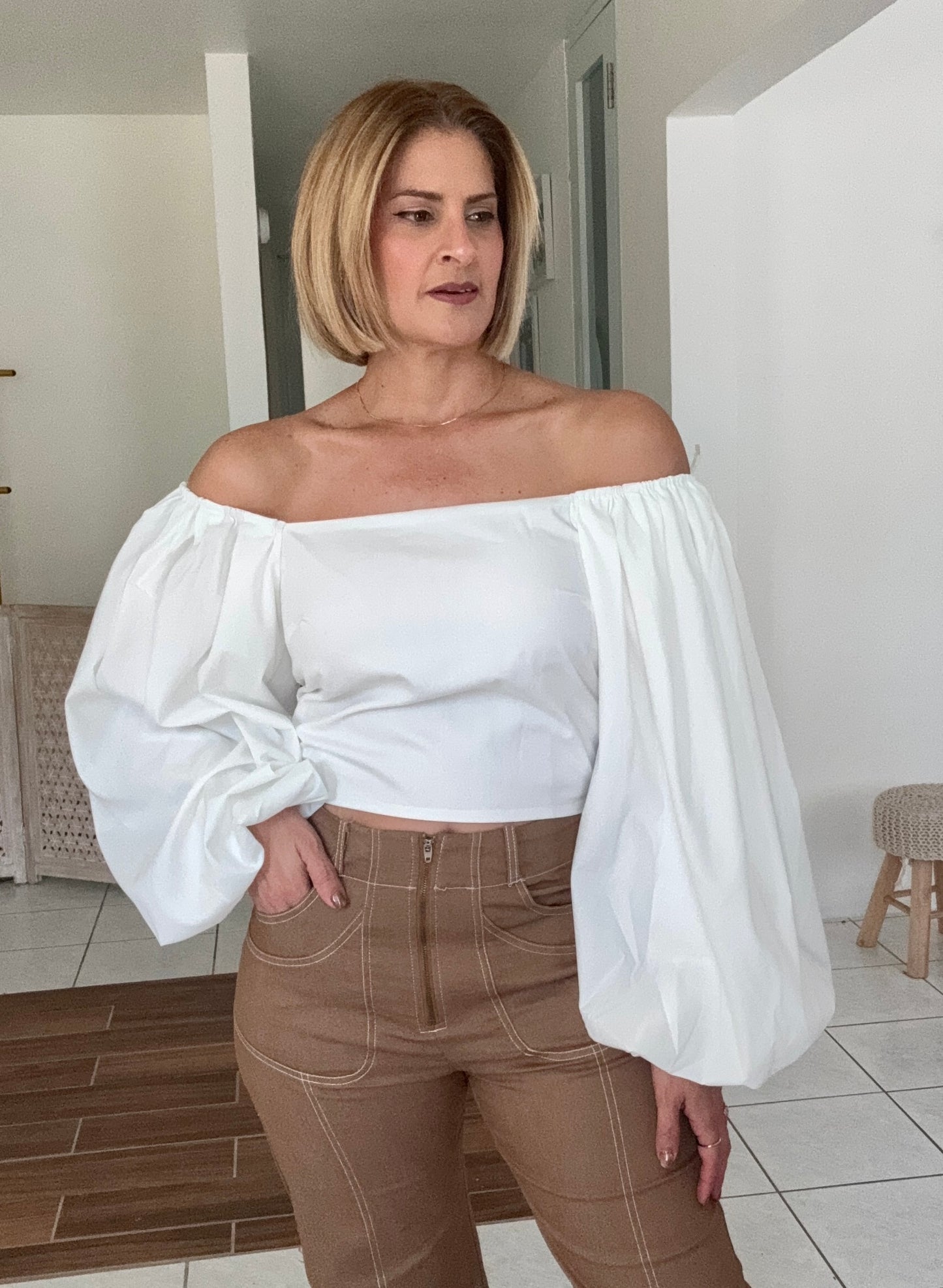 Bianca Balloon Sleeve Top