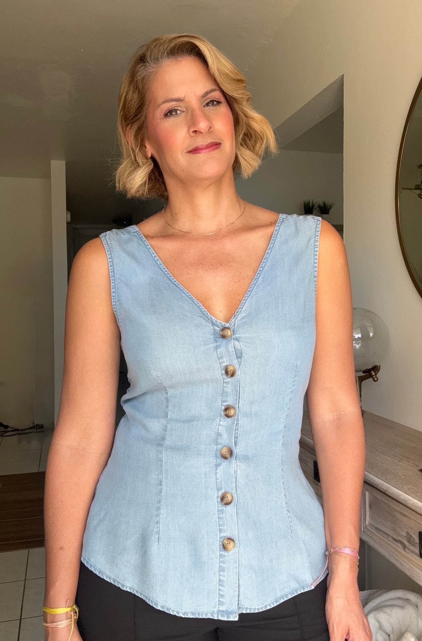 Zuanya Tank Cut-Out Vest Top