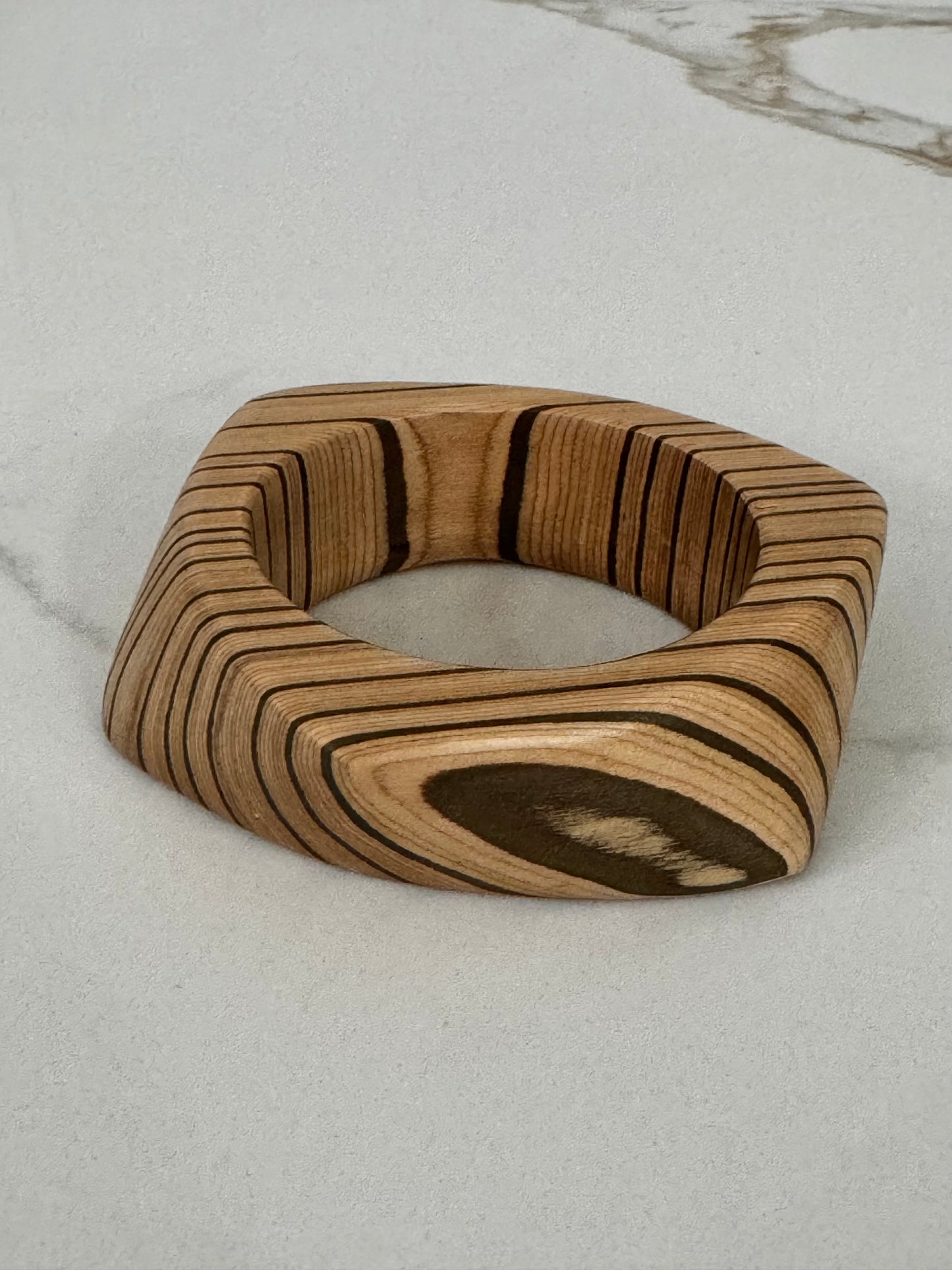 Geometric Patchwork Bangle