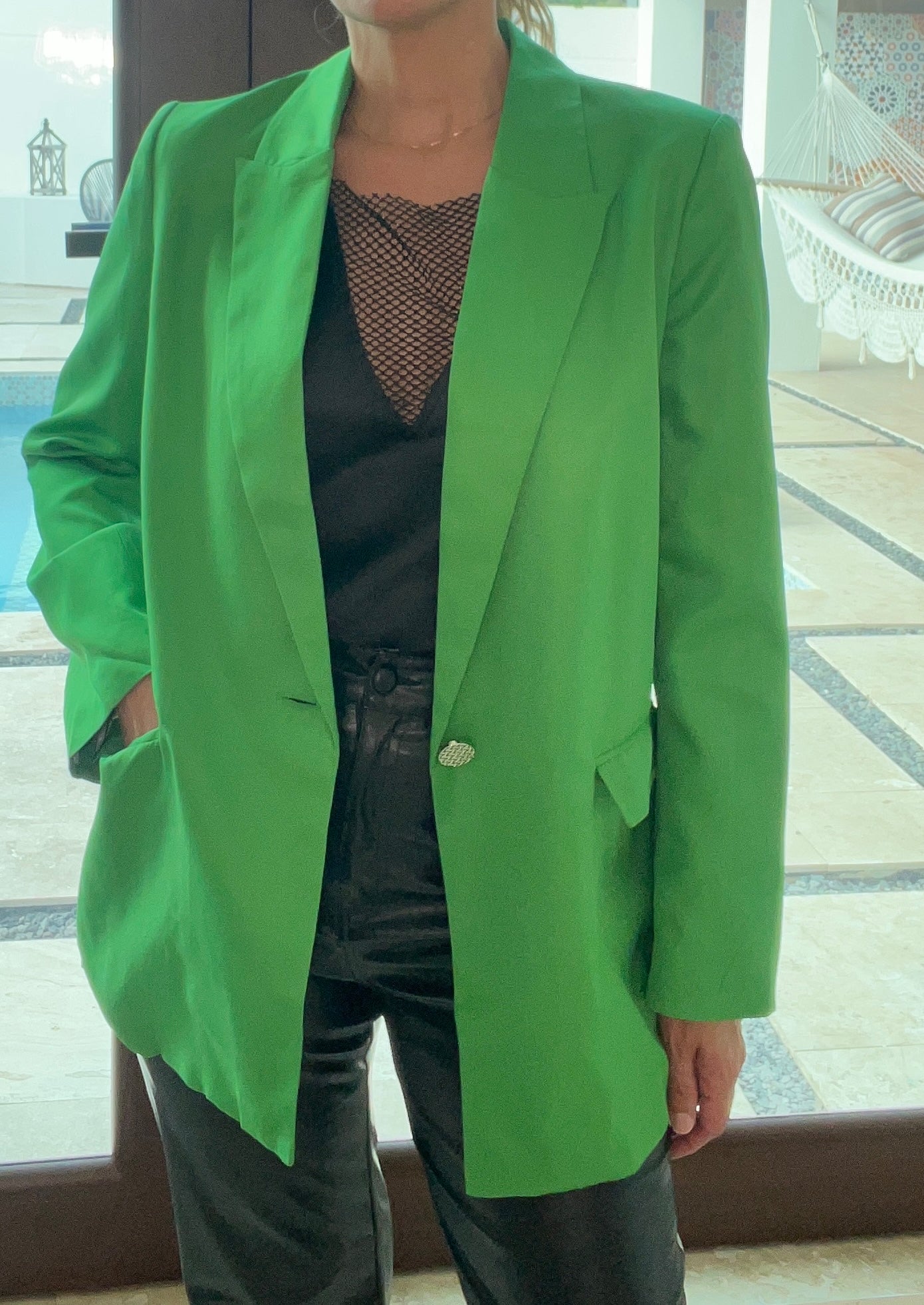 Emerald Love Oversized Blazer