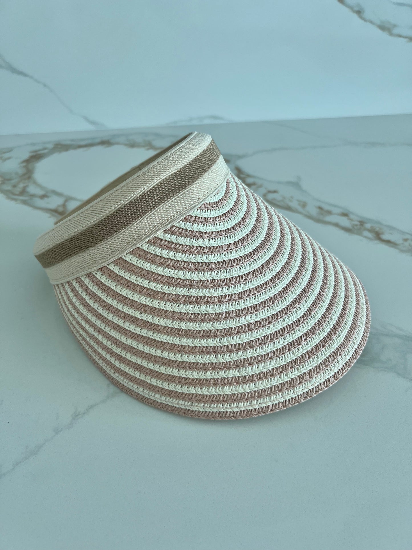 De Playita Striped Sun Visor