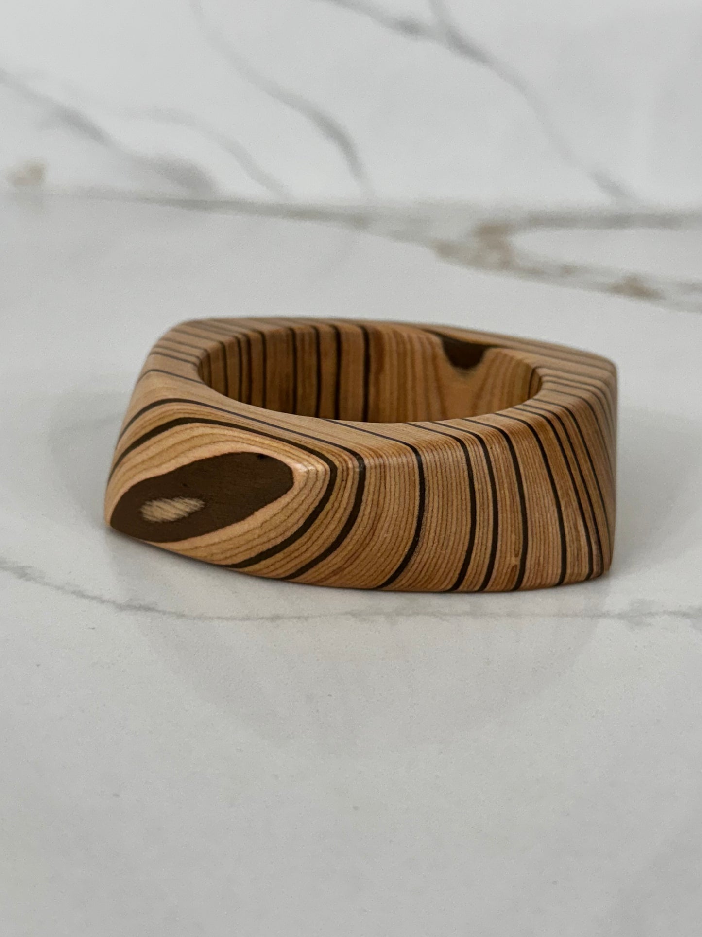Geometric Patchwork Bangle