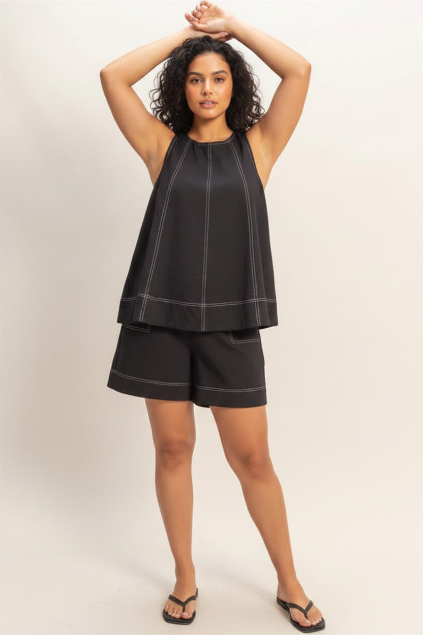 Zayira A-Line Top & Short Set