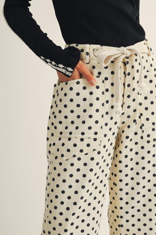 {PRE ORDER} Dots Love Barrel Pants