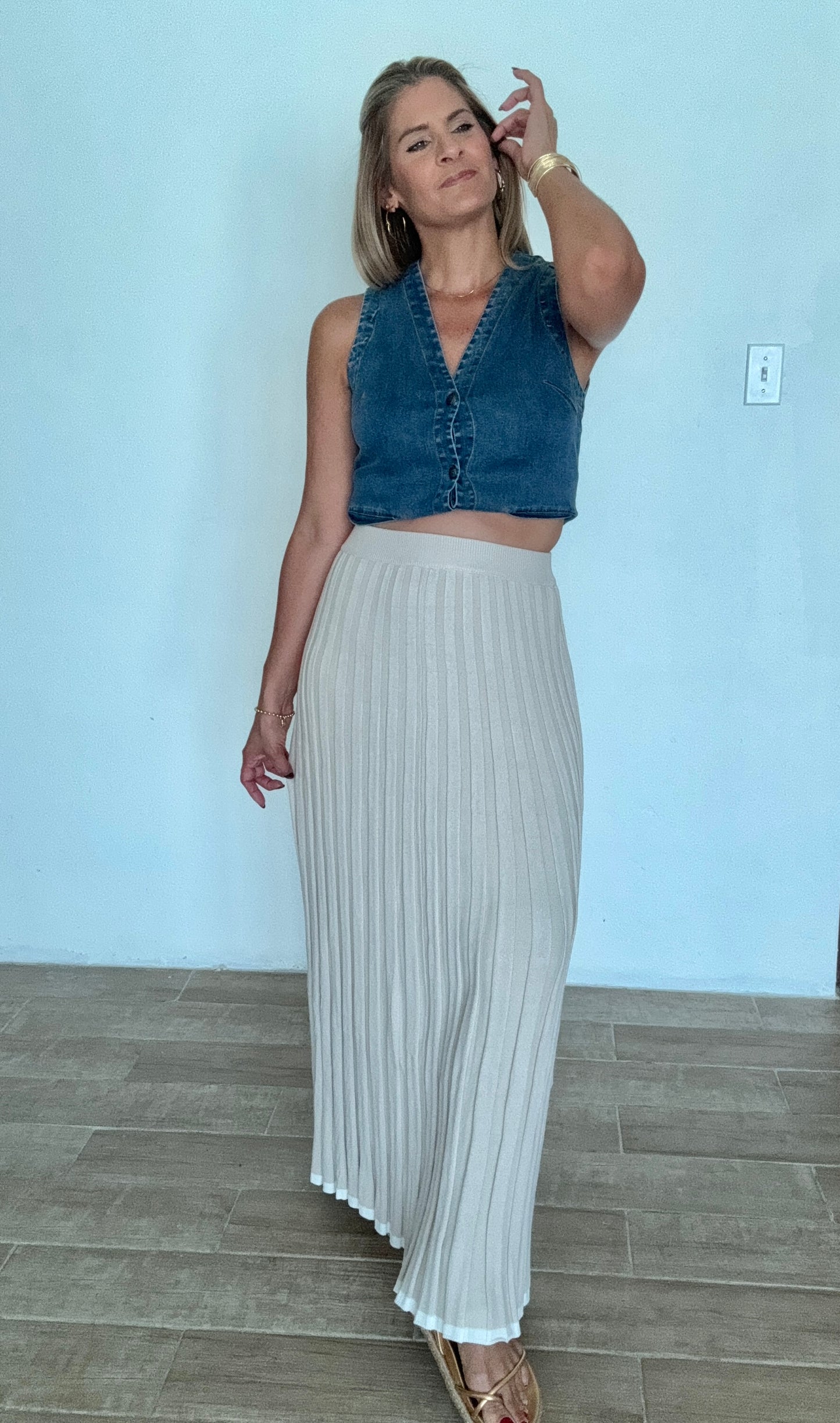 Astrid Ribbed Maxi Skirt