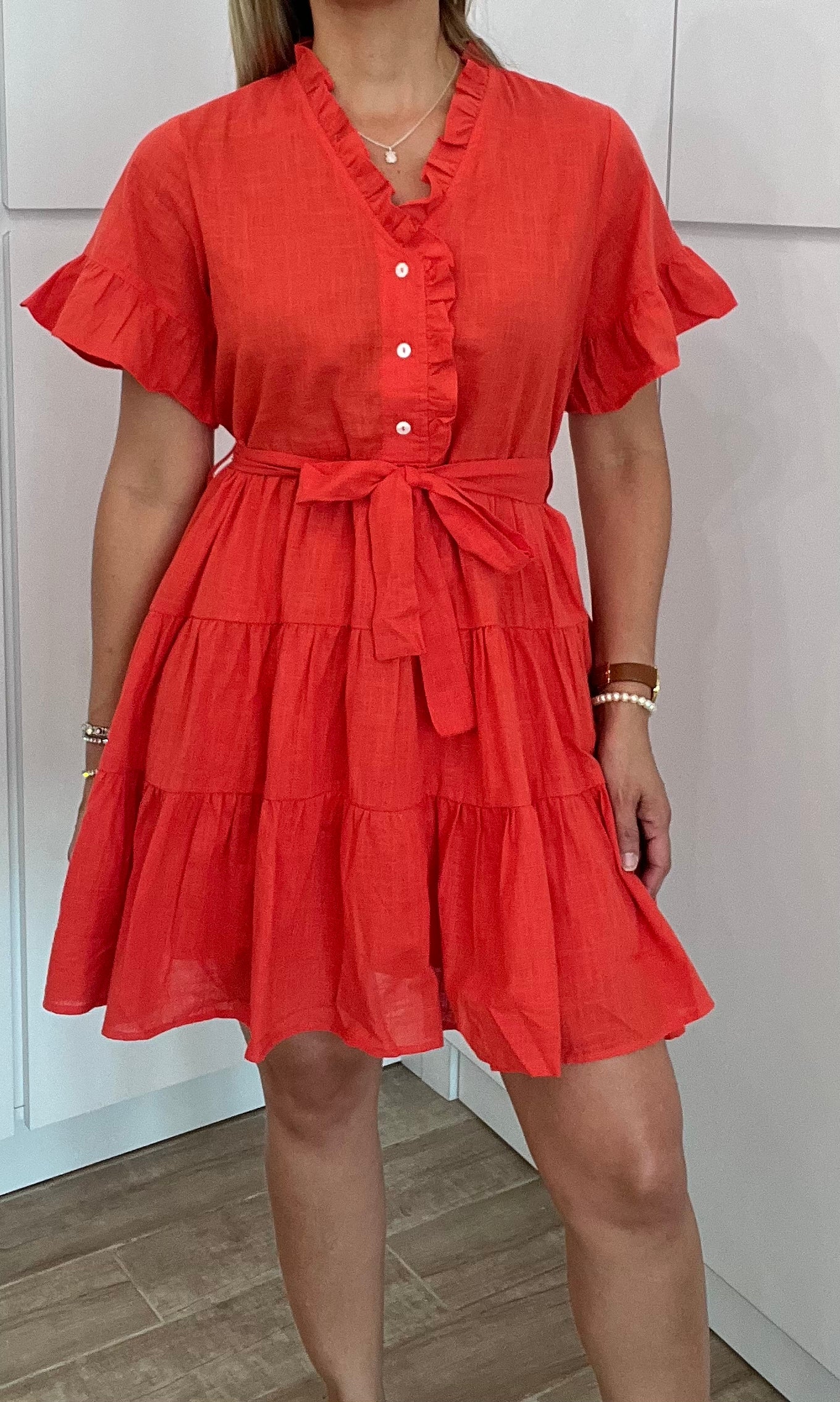 Spice It Up Ruffled Dress