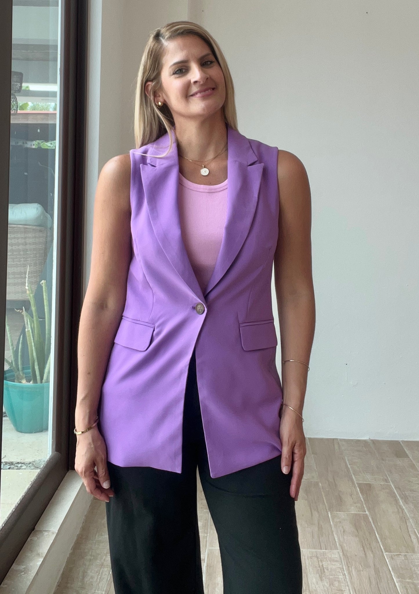 Violeta Sleeveless Vest Blazer