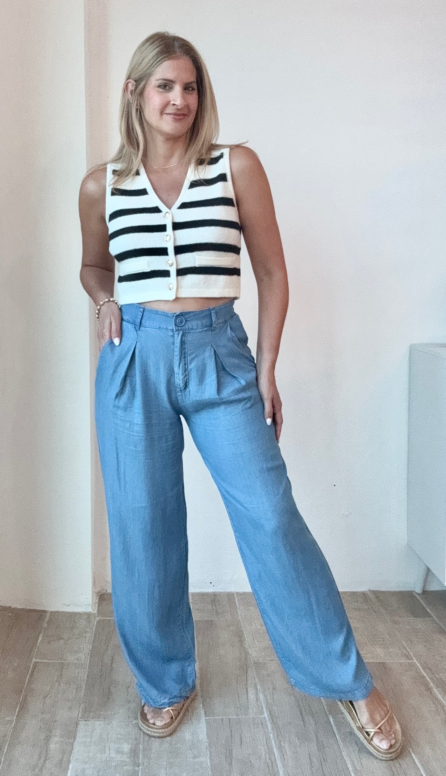 Not So Denim Wide Leg Pants