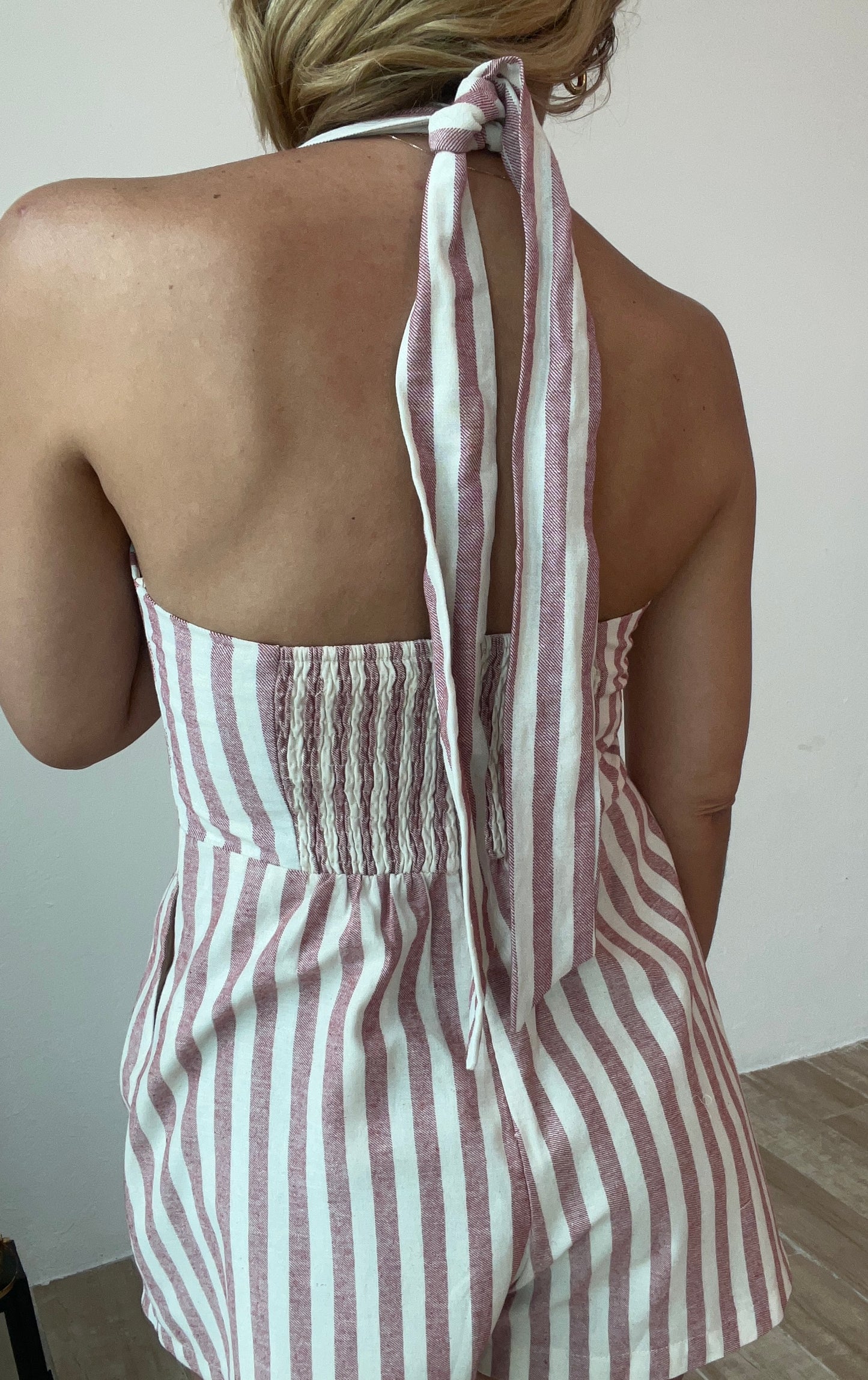 Ruby Stripes Summer Romper