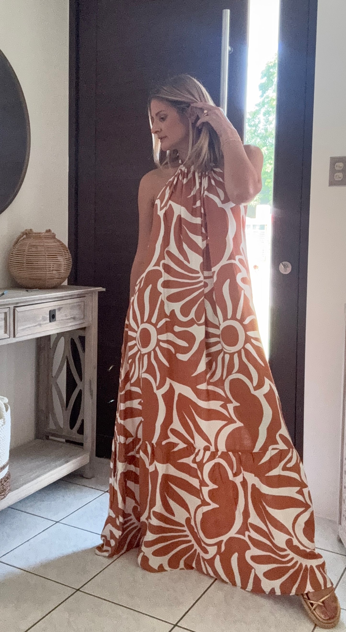 Sun y Sol Printed Summer Maxi Dress