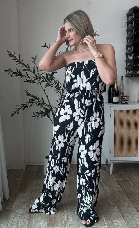 Wendi Floral Off Shoulder Jumpsuit