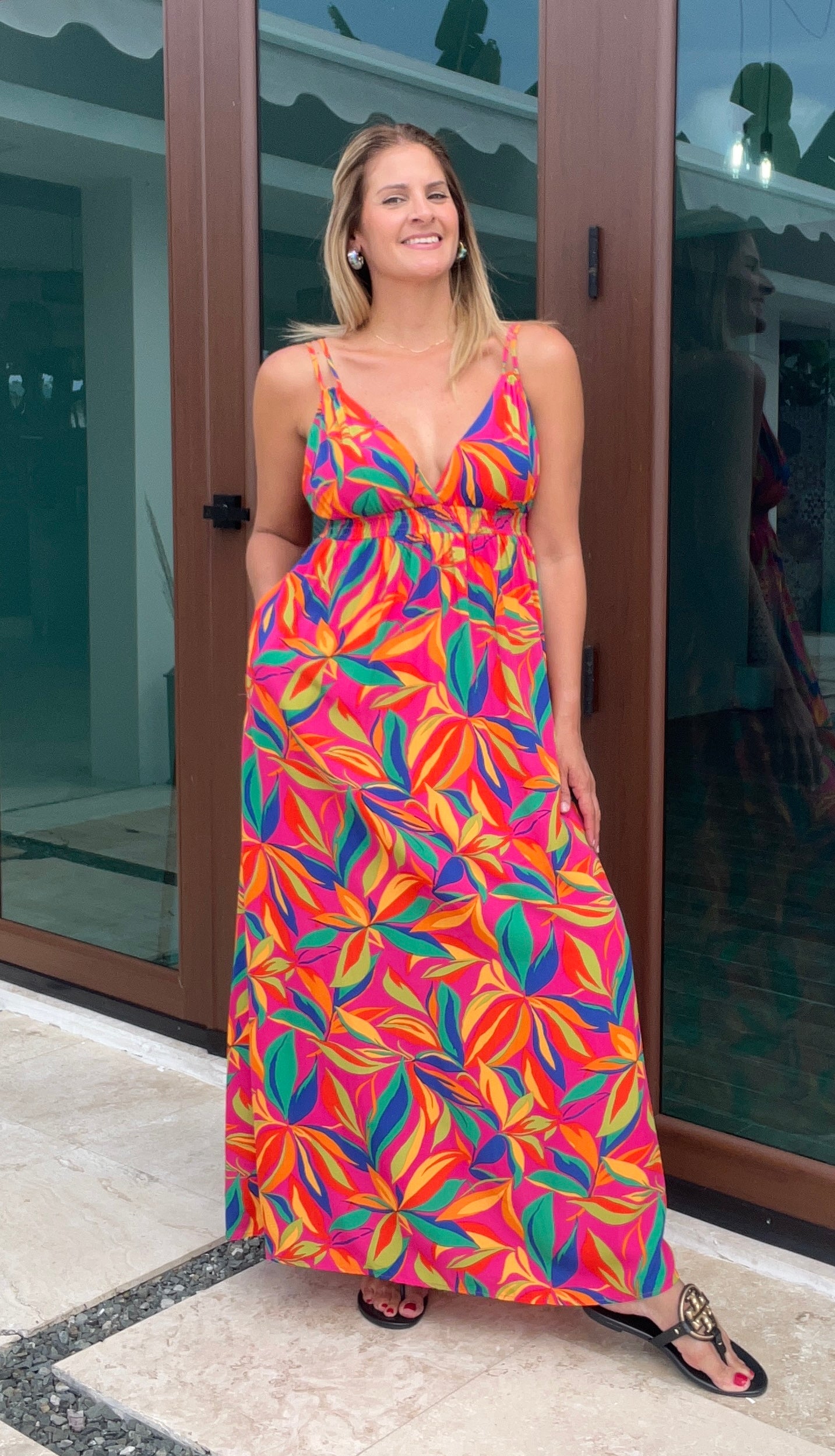 Color My Leaves Maxi Dress