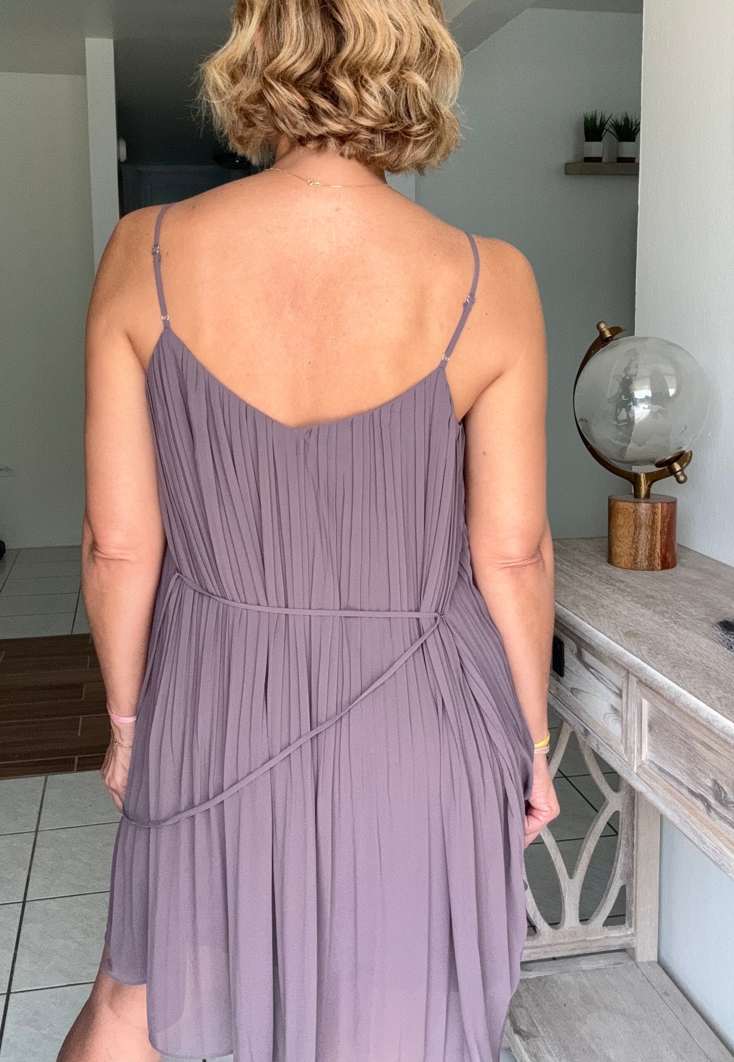 Camelia Pleated Casual Dress