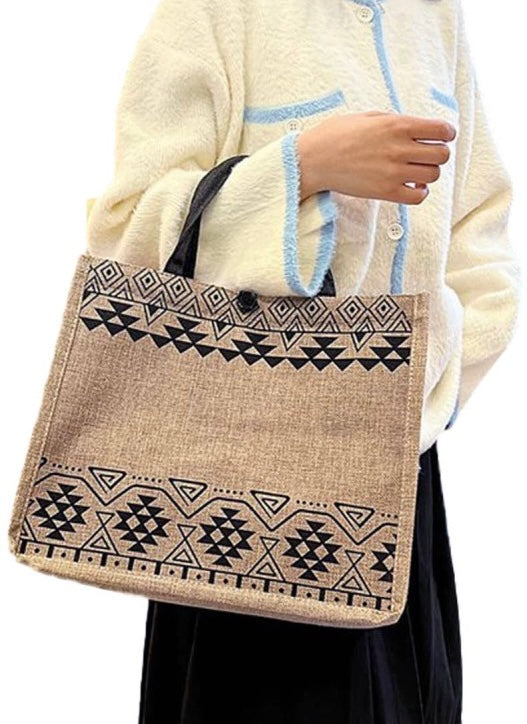 Boho Tribal Box Tote Bag