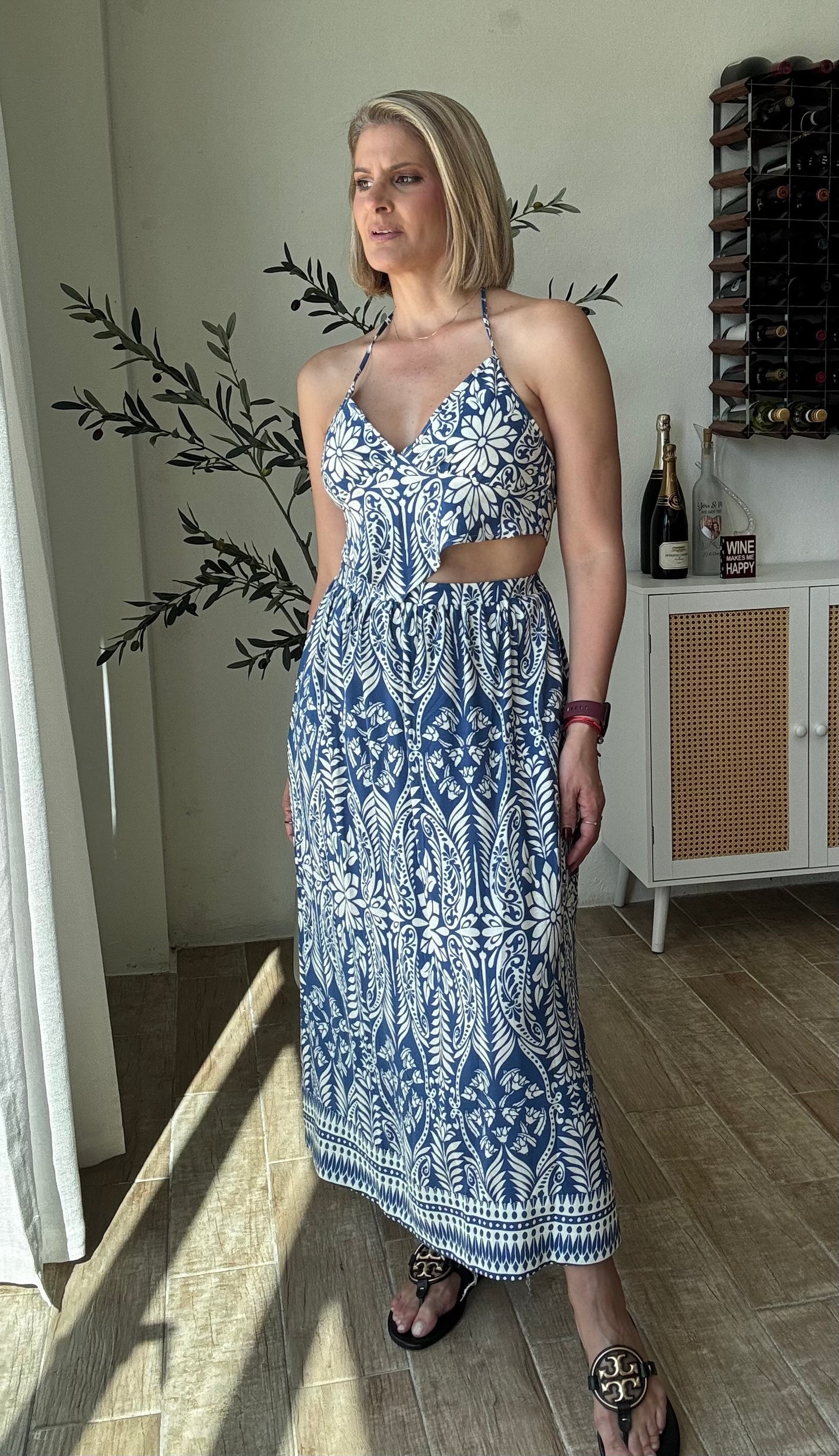 La Perla Tropical Halter & Skirt Set