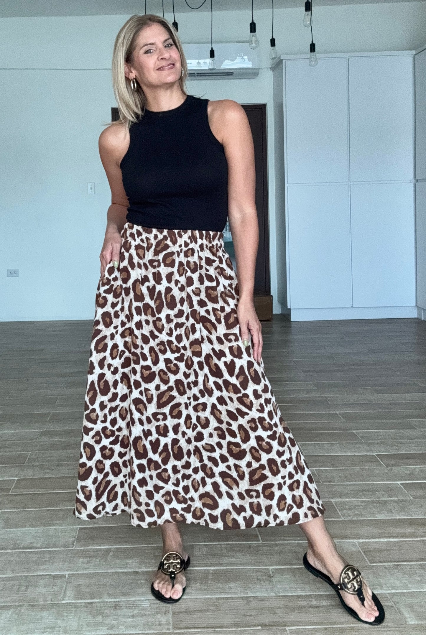 Linda Leo Print Skirt