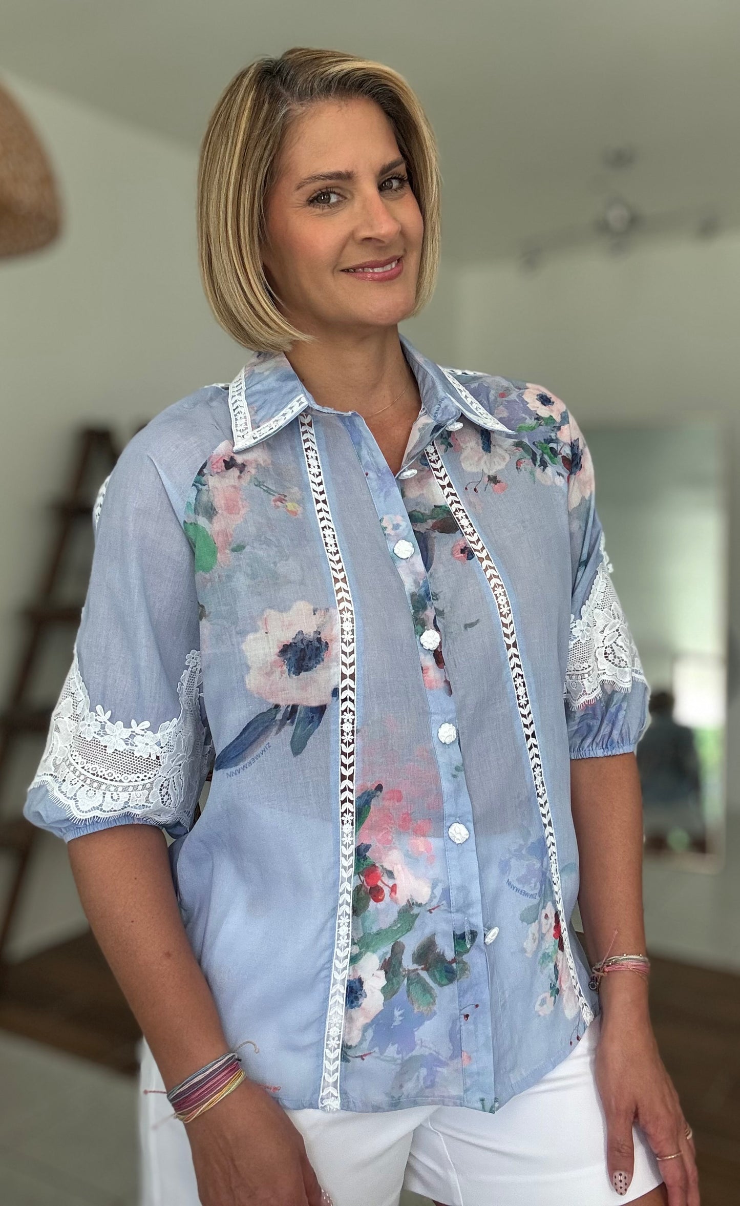 Fanny Lace Trim Shirt