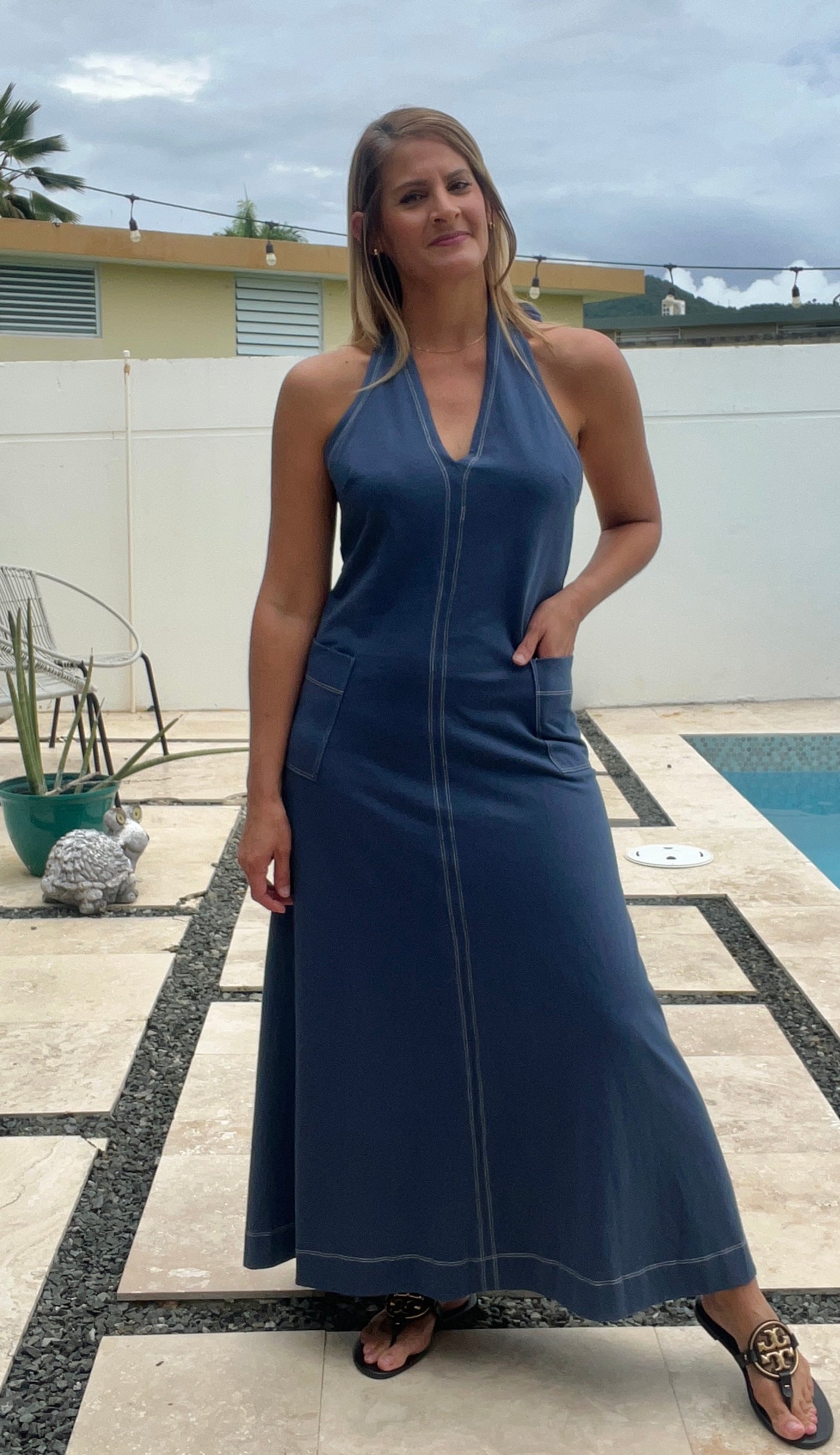 Keyla Halter Neck Maxi Dress