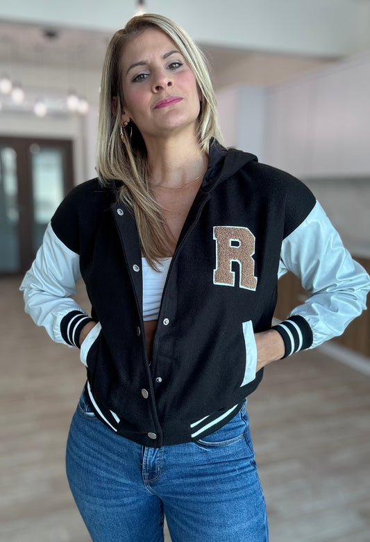 R Letter Varsity Jacket