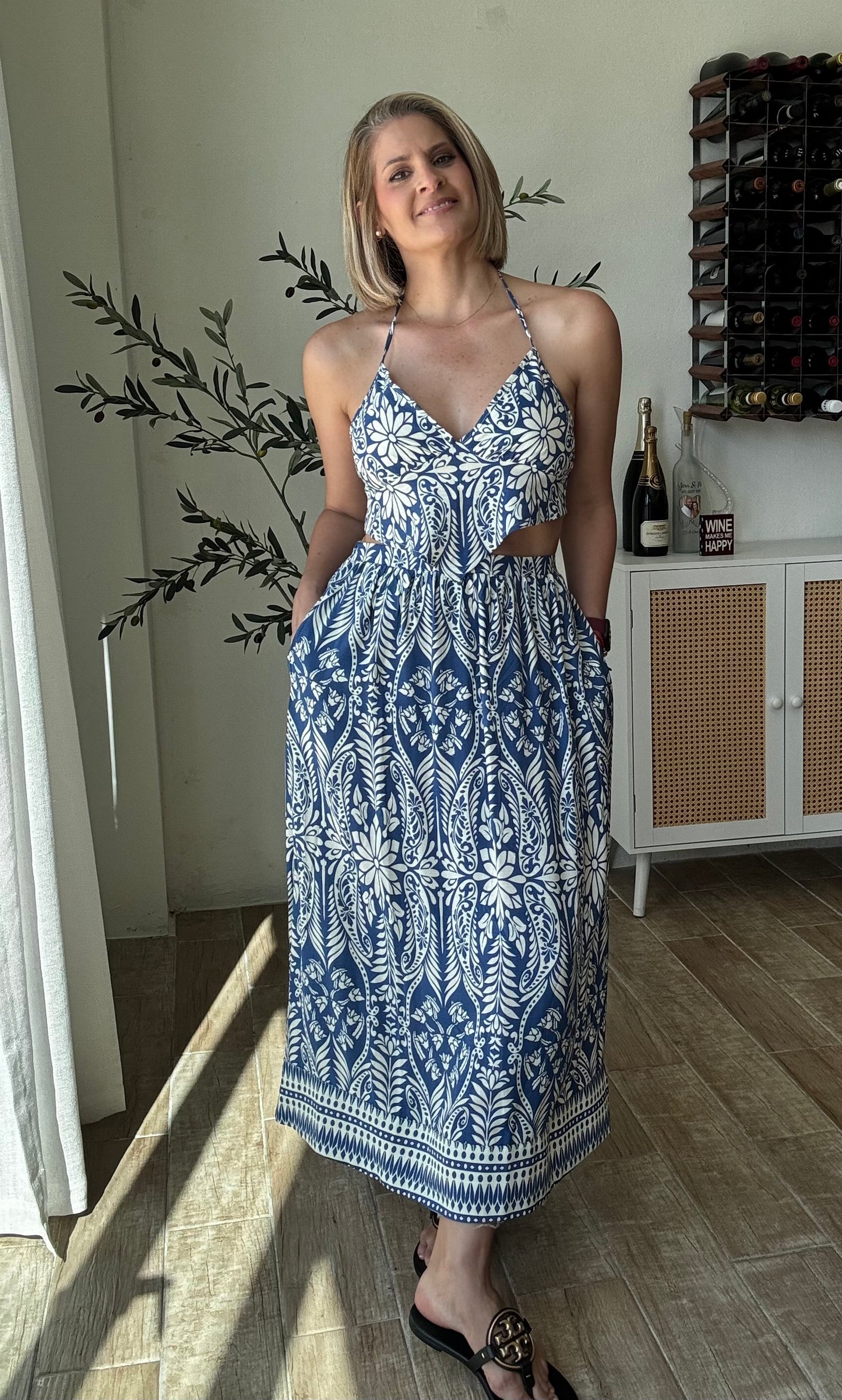 La Perla Tropical Halter & Skirt Set
