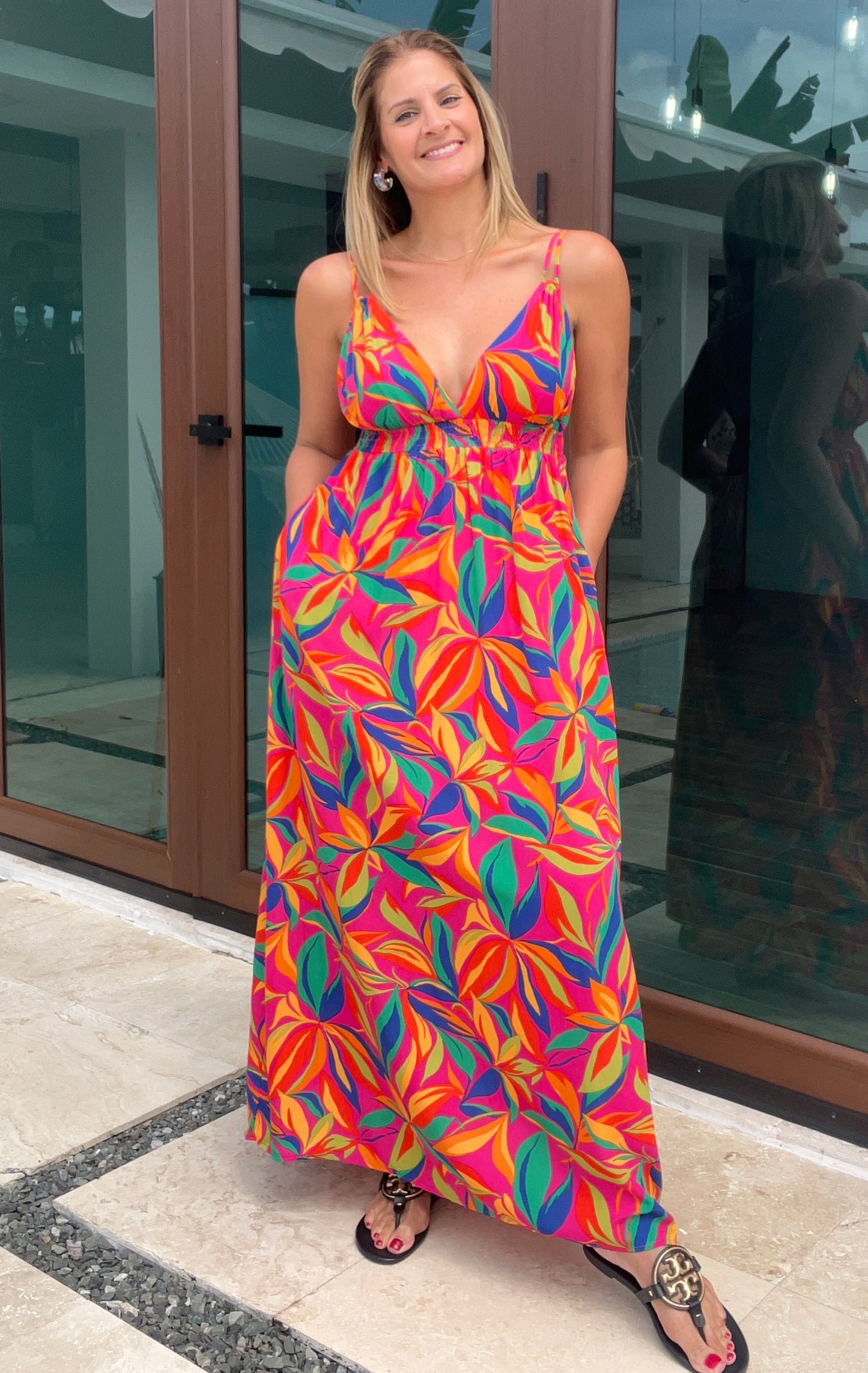 Color My Leaves Maxi Dress