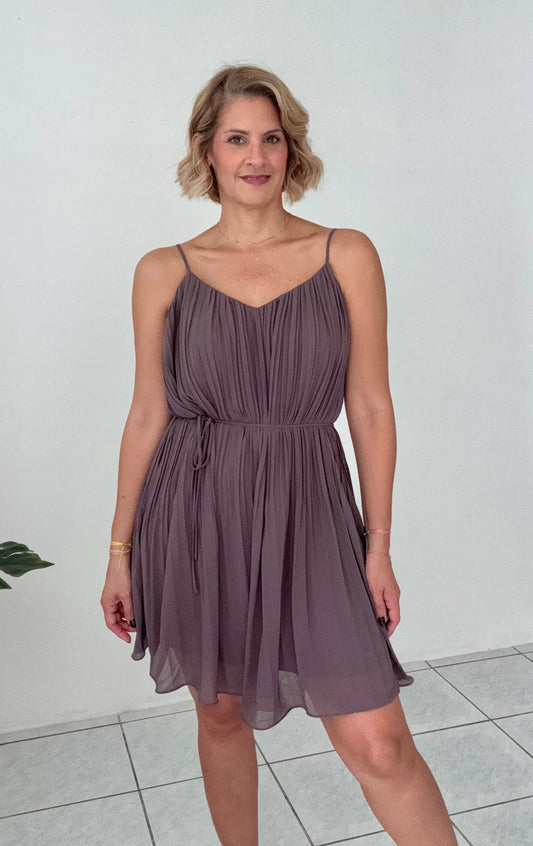 Camelia Pleated Casual Dress