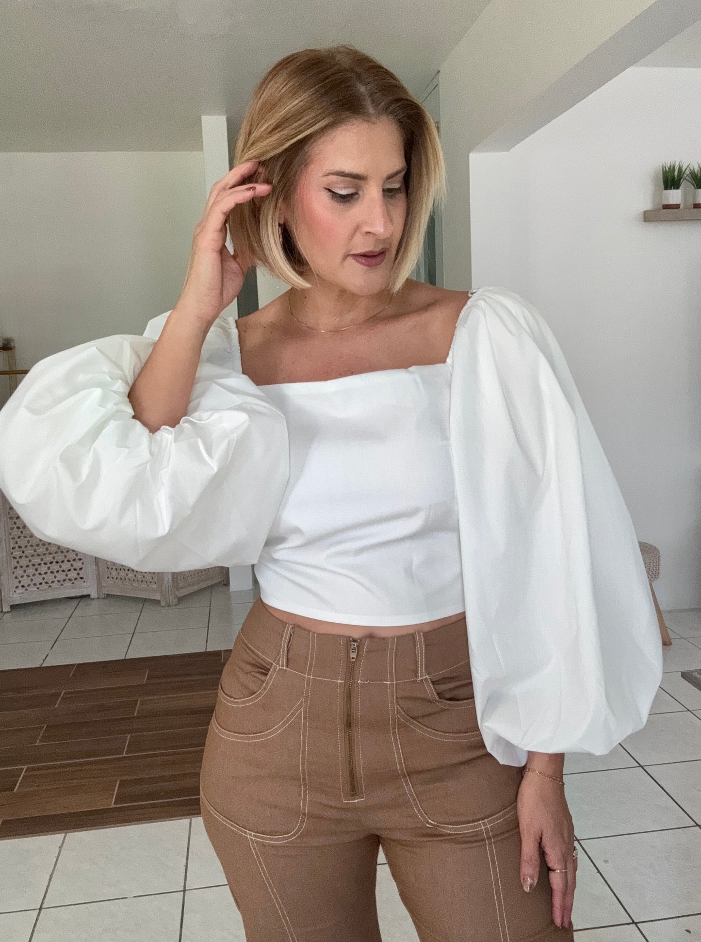 Bianca Balloon Sleeve Top