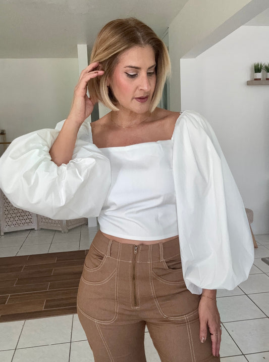 Bianca Balloon Sleeve Top