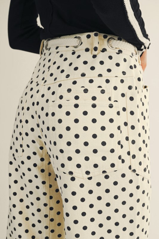 {PRE ORDER} Dots Love Barrel Pants