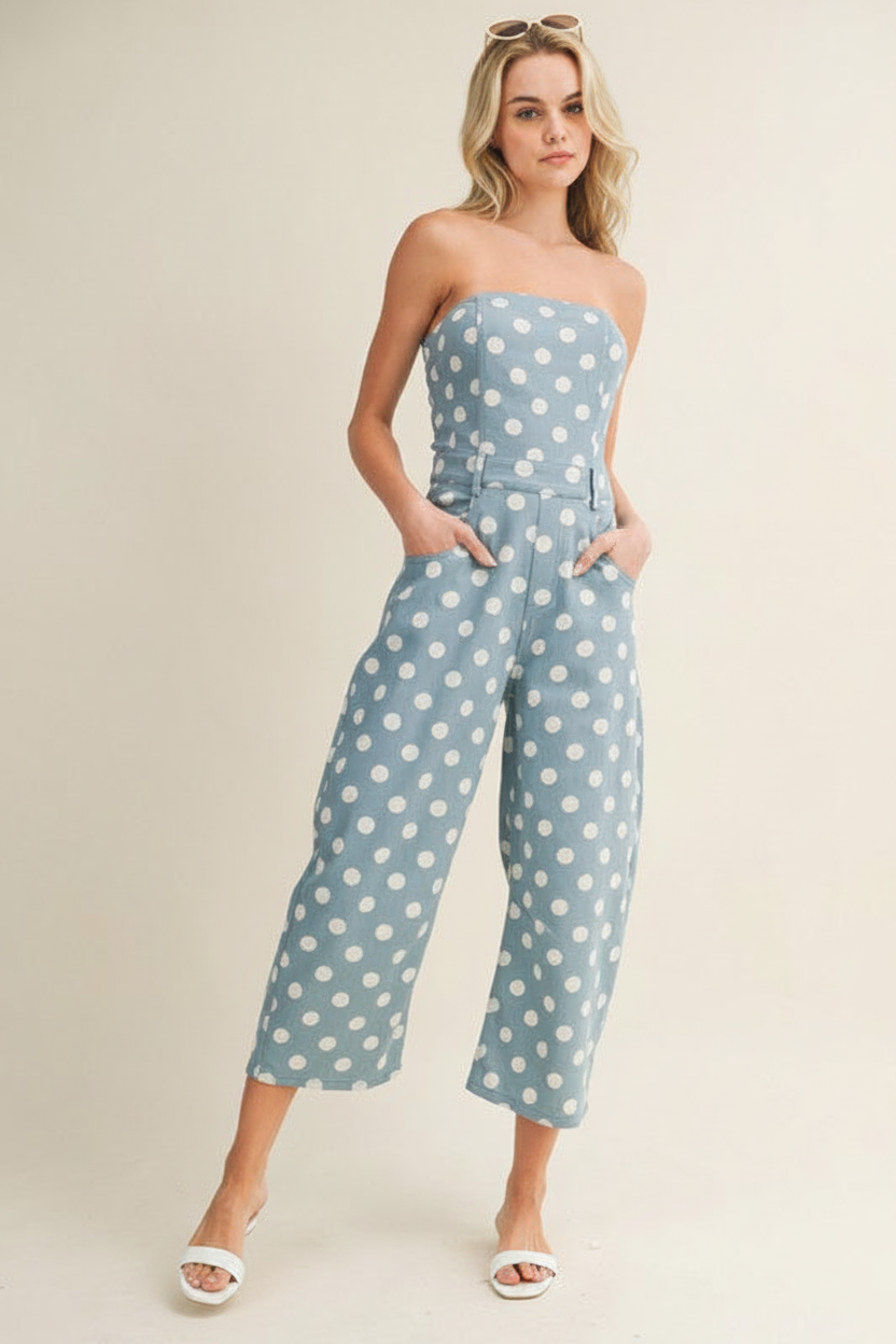 Irina Dots Barrel Jumpsuit