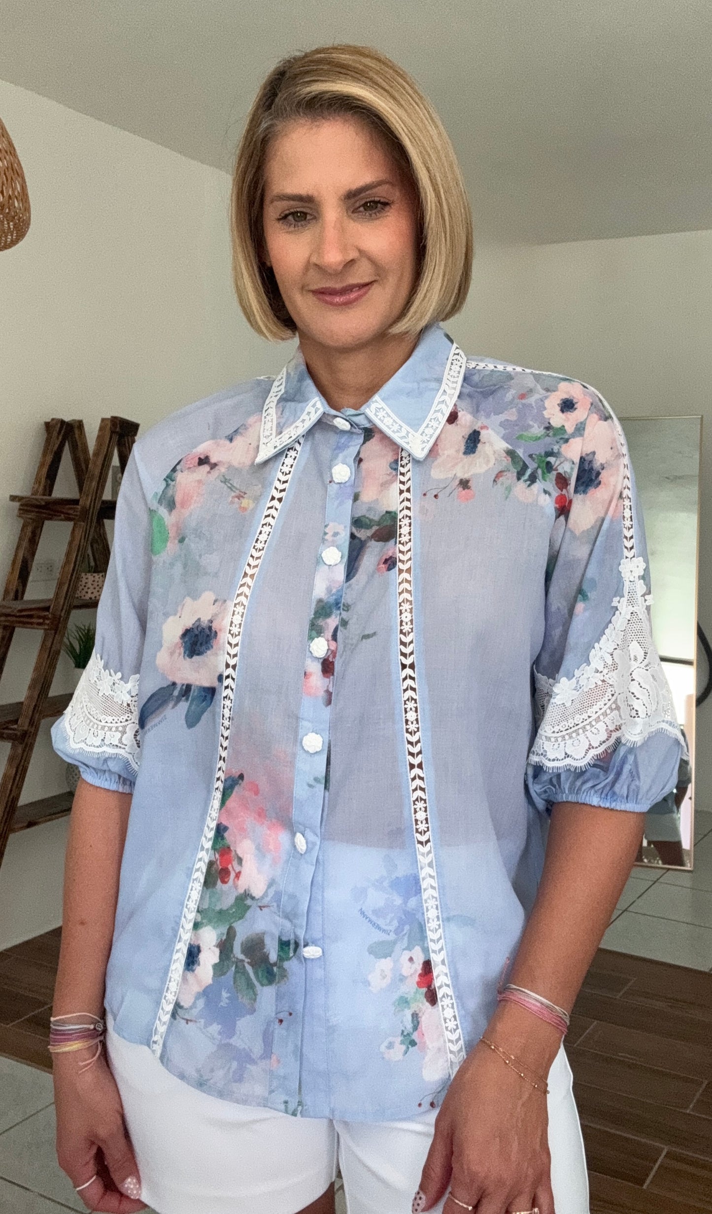 Fanny Lace Trim Shirt